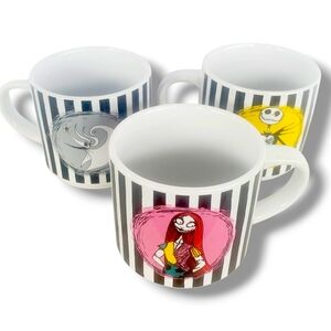Tim Burton The Nightmare Before Christmas 3-10oz Stackable Graphic Mugs